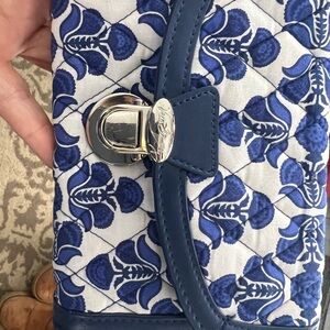 Vera Bradley Ultimate Wristlet in the "Cobalt Tile" pattern  NEW
